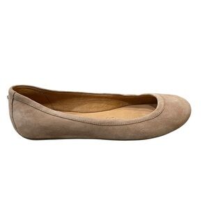 Naturalizer Brittany Camel Suede Slip-On Flats